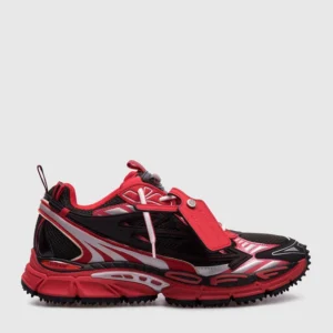 Off-White BE RIGHT BACK red sneakers