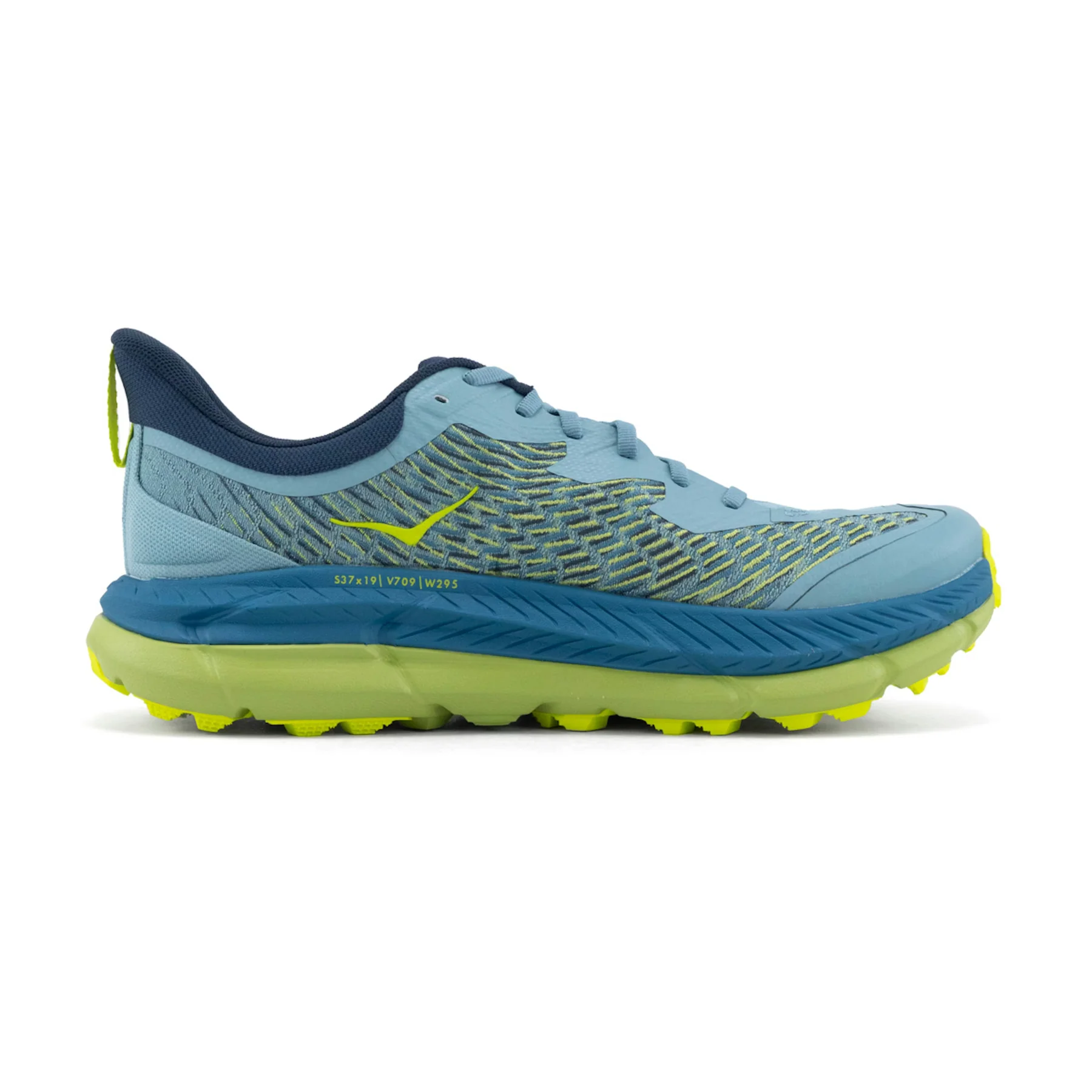Hoka Mafate Speed 4 - STONE BLUE/DARK CITRON – Image 3