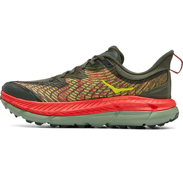 Hoka Mafate Speed 4 - THYME/FIESTA – Image 2